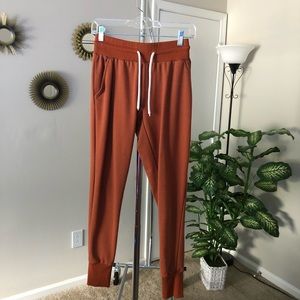 Burnt orange joggers